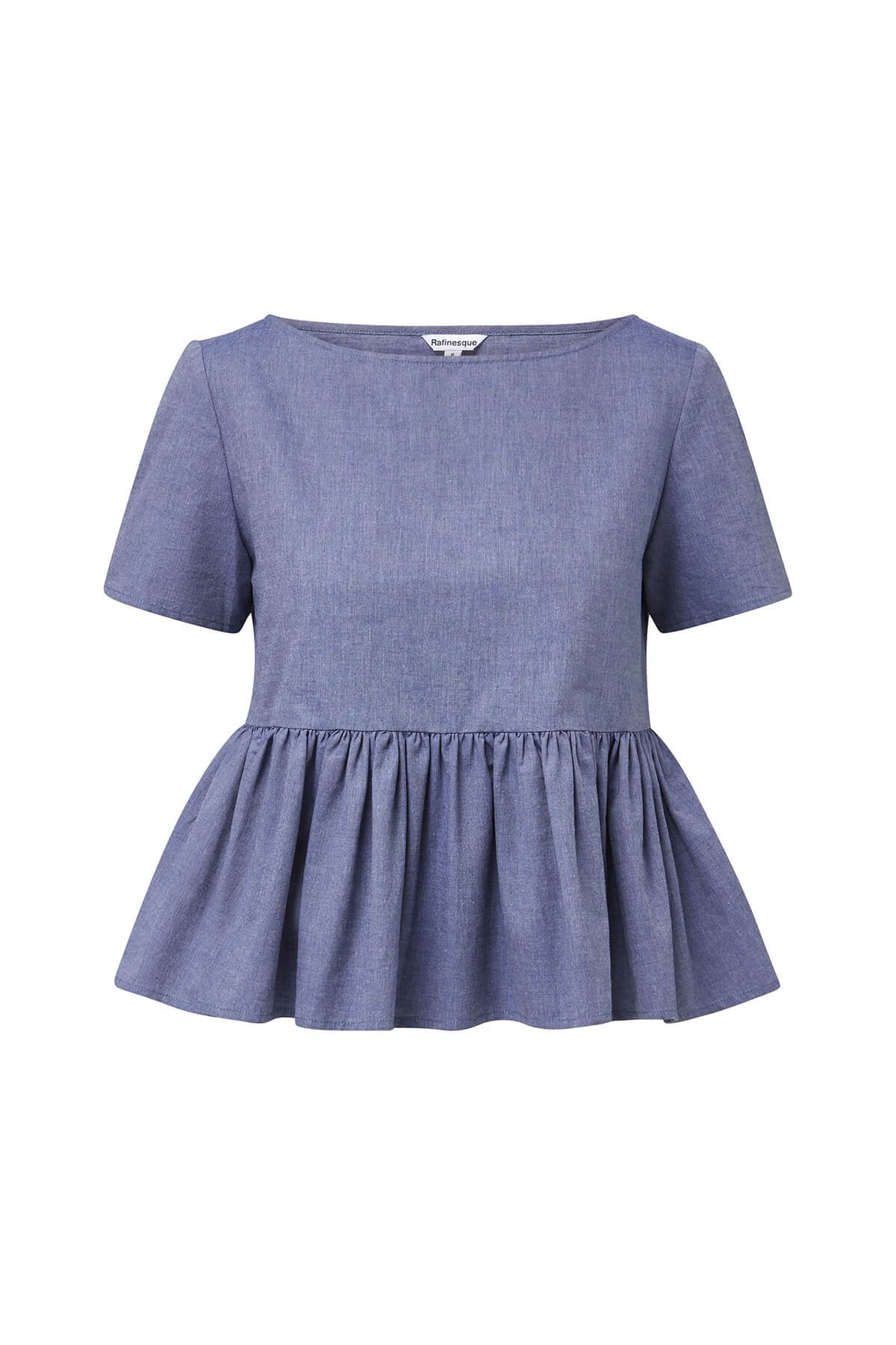 AURELIE - Short Sleeve Ruffle Top
