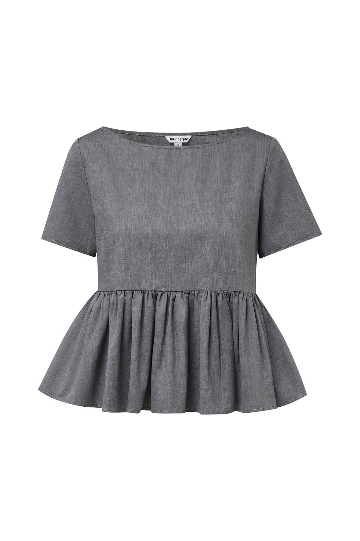 AURELIE - Short Sleeve Ruffle Top