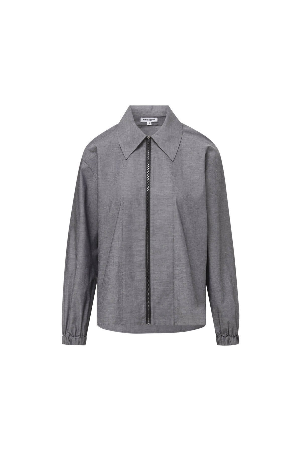 DELPHINE - Zip Front Shirt Jacket