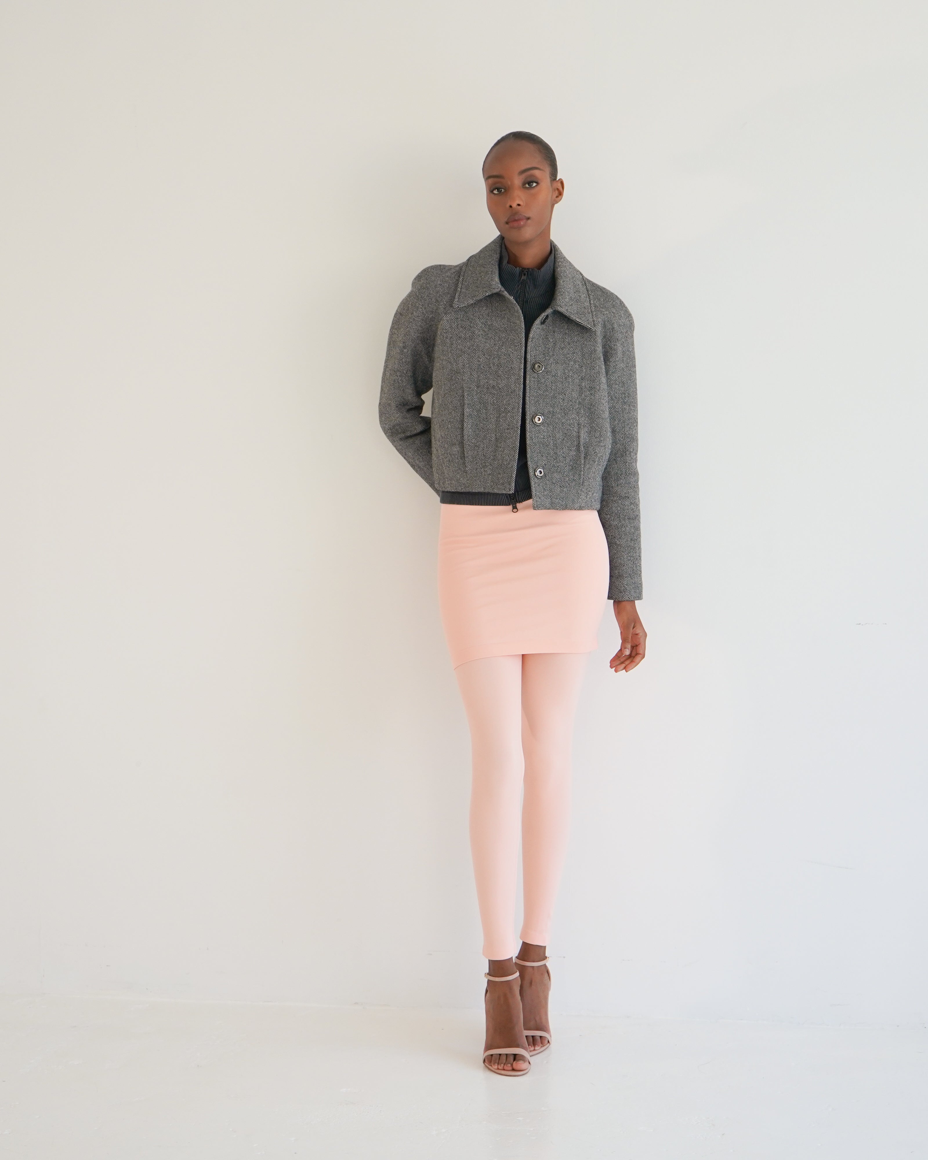 NOVA - Herringbone Pleated Jacket