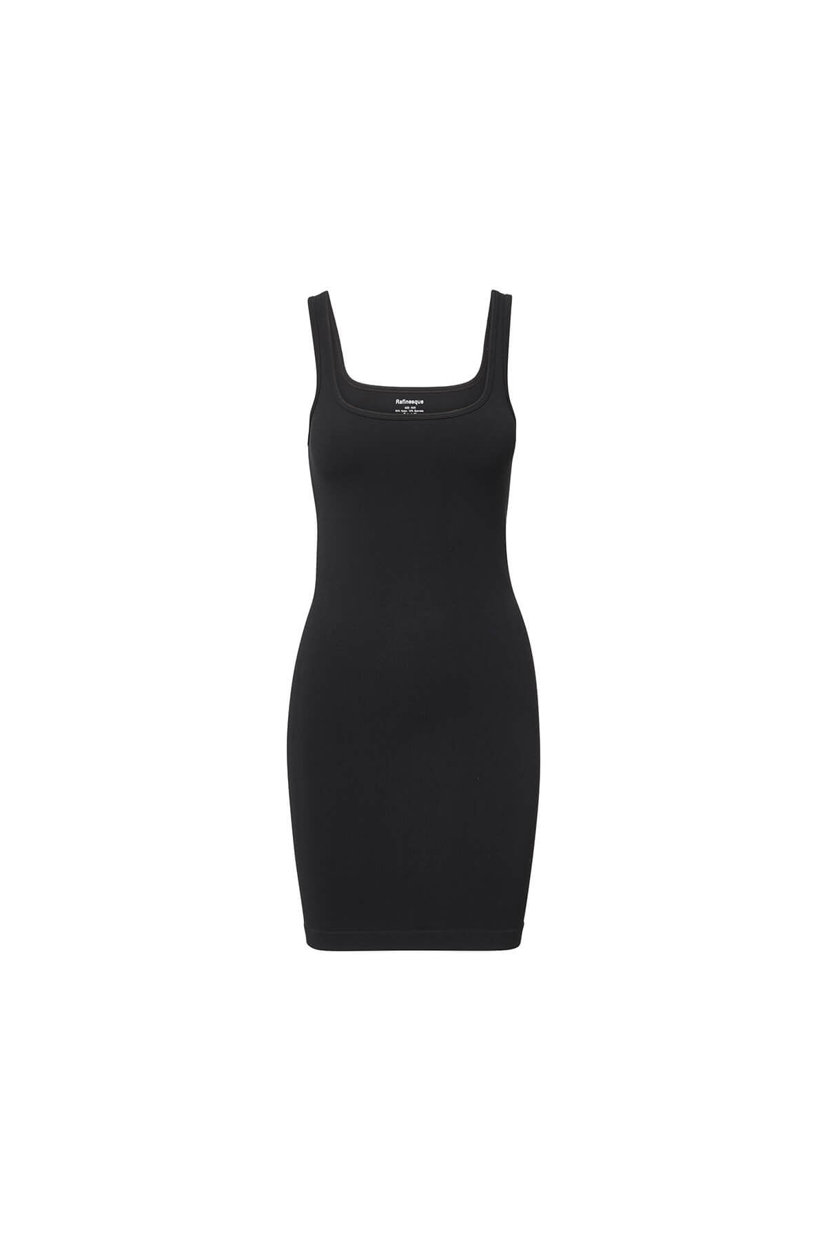 black seamless mini dress Seamless Tube Mini Dress (Black)