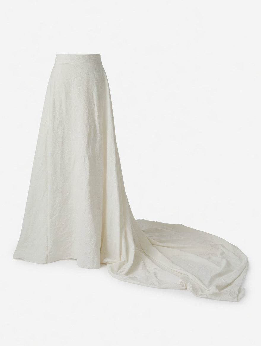 Halo- Maxi Skit with Cinched Back Waist Bow Tie