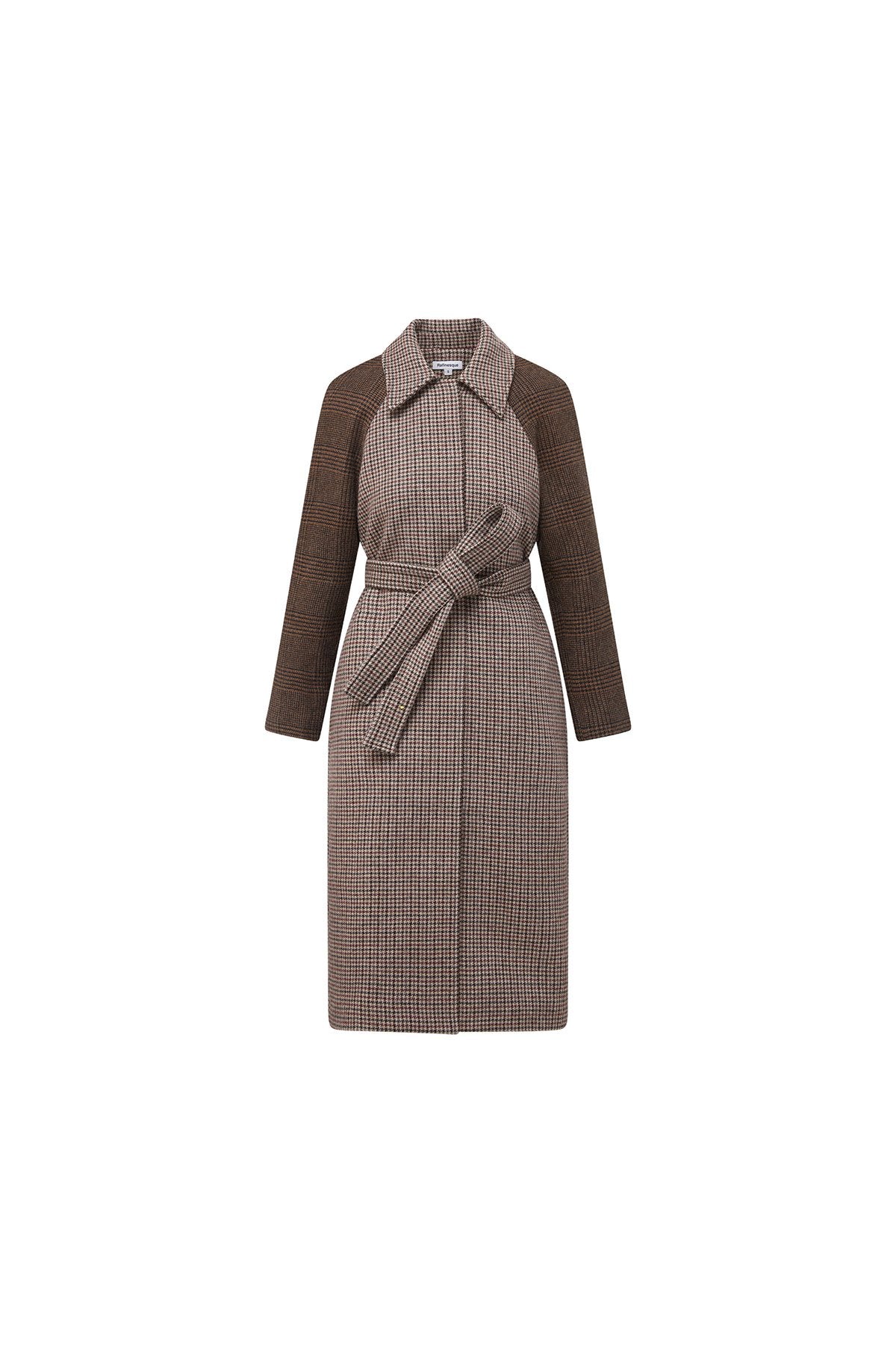 STELLA - Houndstooth Raglan Coat