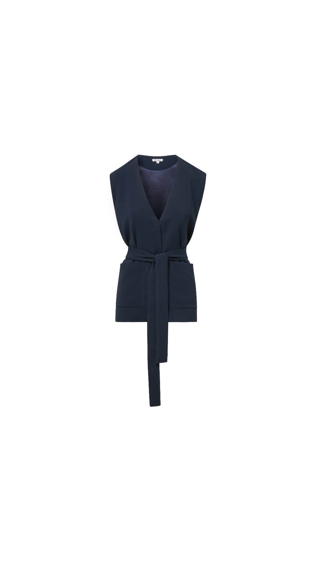 June – Oversize Wrap Vest with Big Pockets