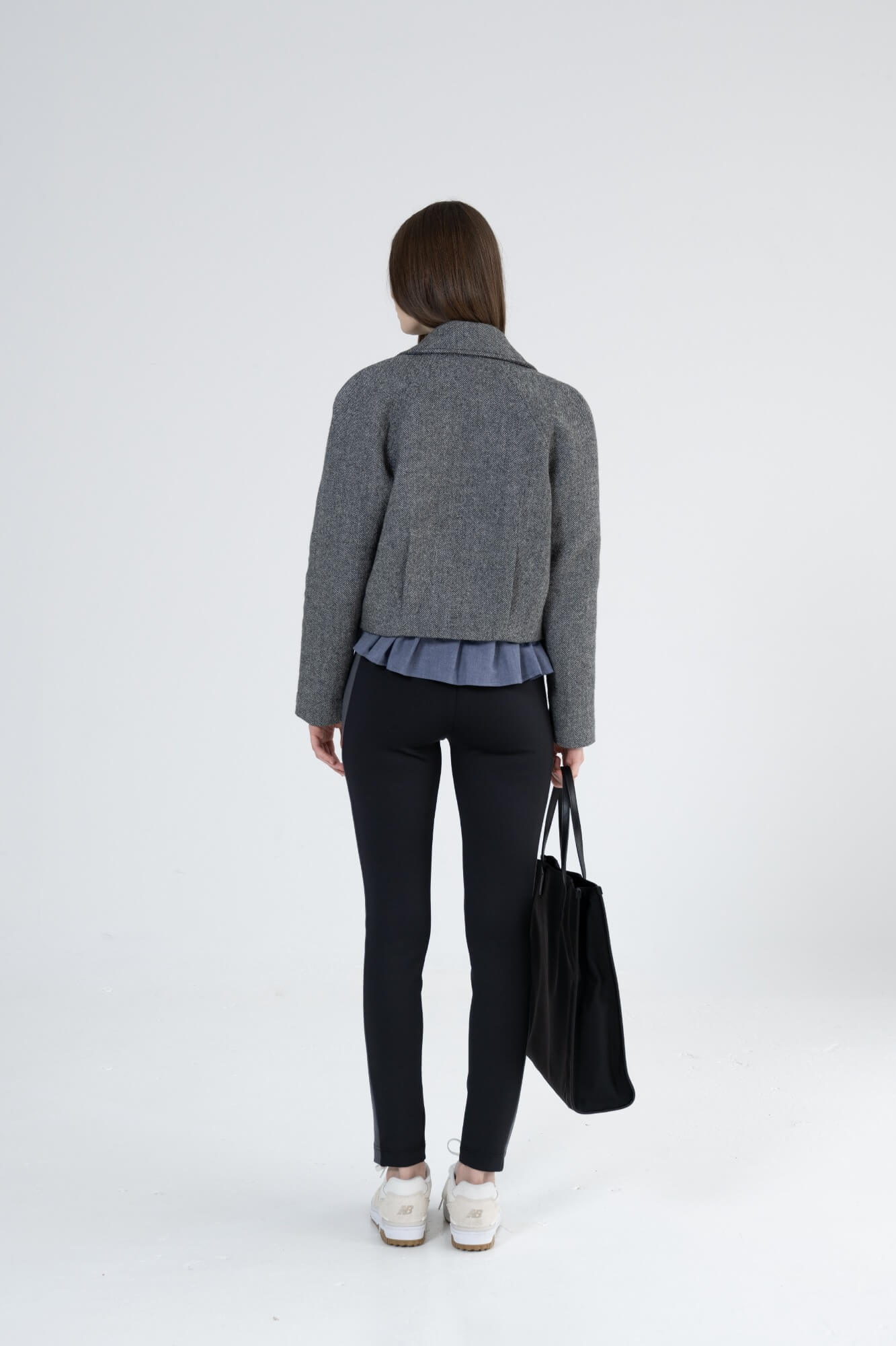 NOVA - Herringbone Pleated Jacket