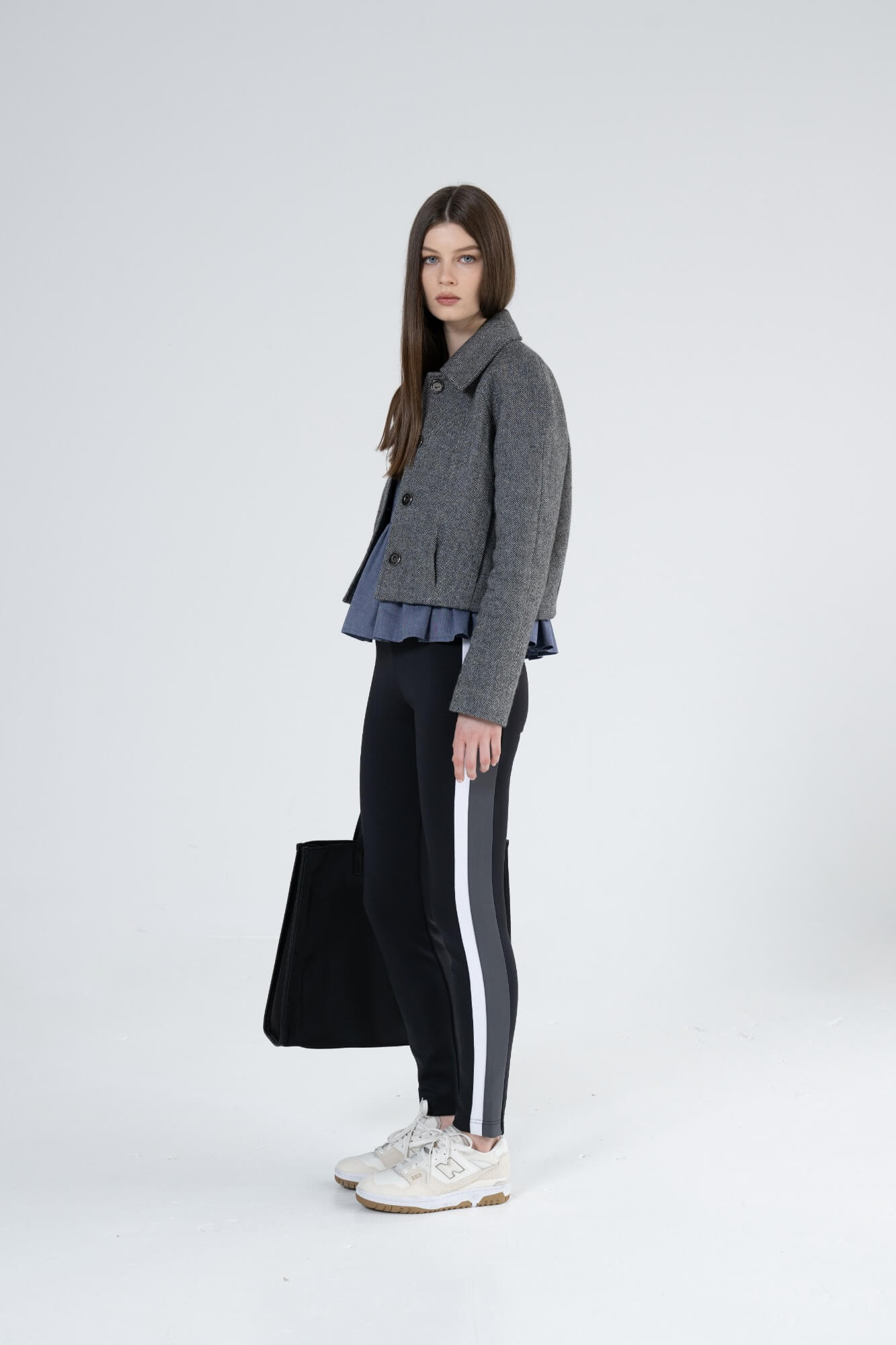 NOVA - Herringbone Pleated Jacket