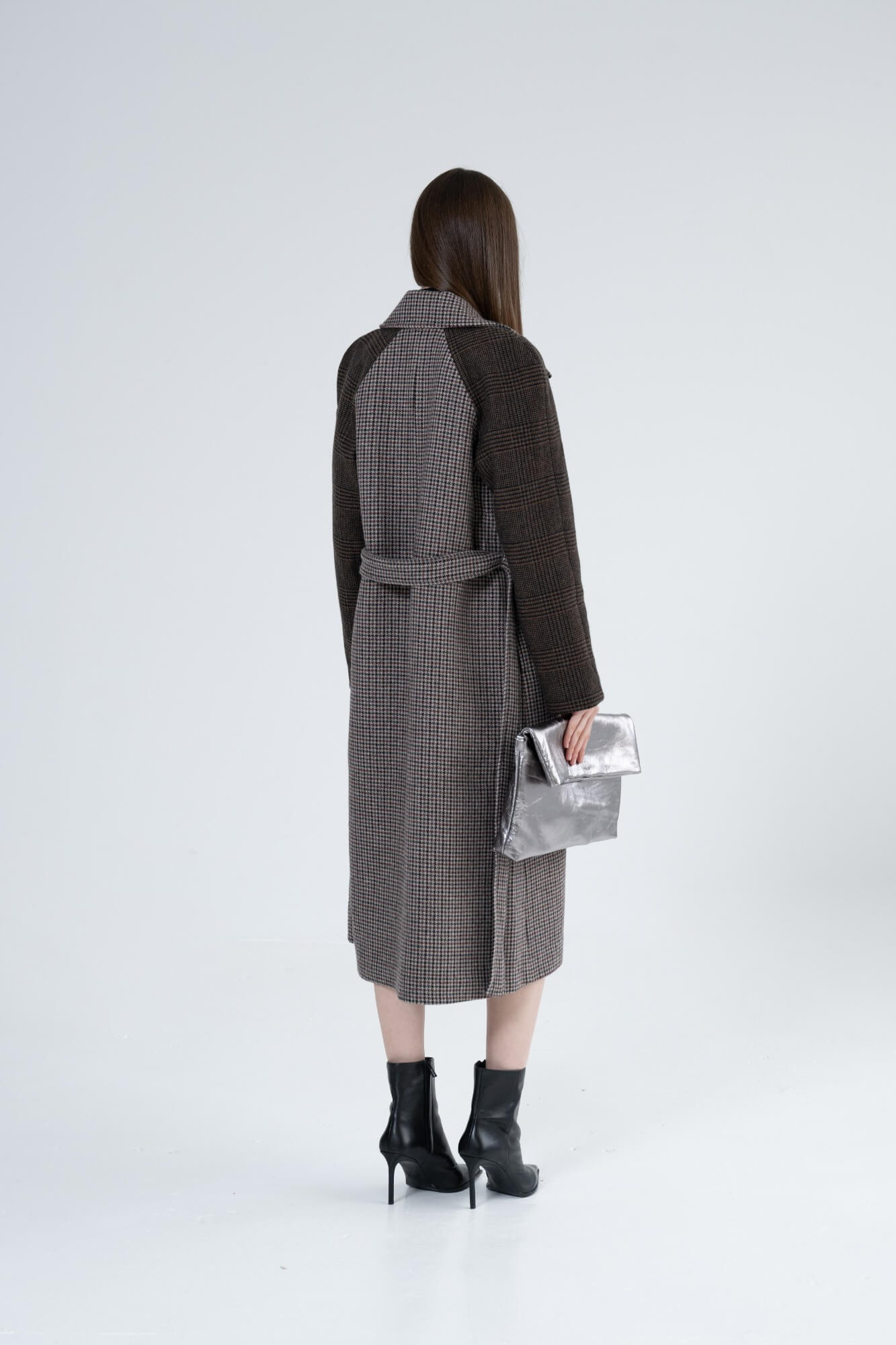 STELLA - Houndstooth Raglan Coat